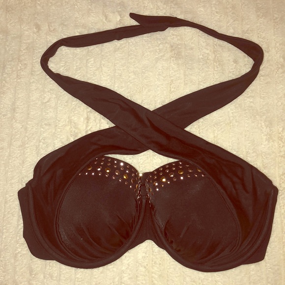 Black Victoria’s Secret Bikini Bandeau Top - NWOT - Picture 3 of 5